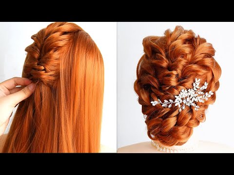 Messy Low Bun Hairstyle For Wedding – Easy Updo Hairstyle