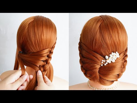 Low Bun Hairstyle With Braids – Simple And Easy Hairstyle