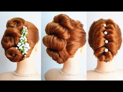 3 Easy Hairstyle Tutorials – Simple Updo For Wedding