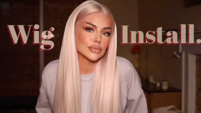 Blonde Wig install – Beginner Friendly Fast Easy Lace front YOLOVA WIG