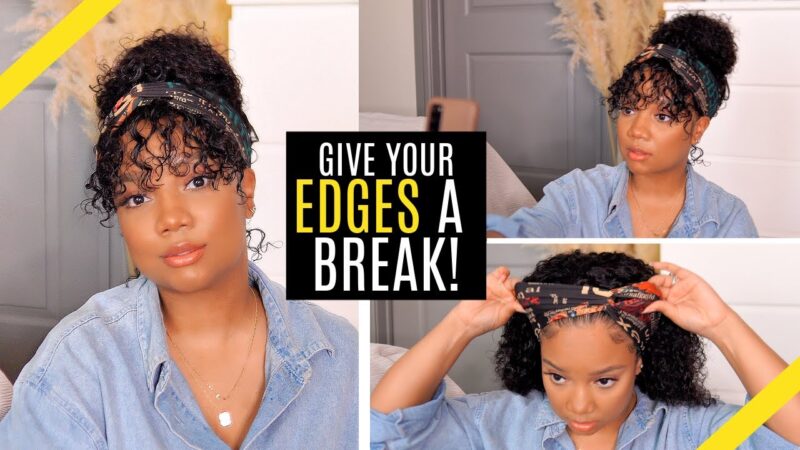 NO EDGES? 🚨 THINNING HAIRLINE? TRYING *NEW* HEADBAND WIG W/ DETACHABLE BANGS!| KLAIYI HAIR