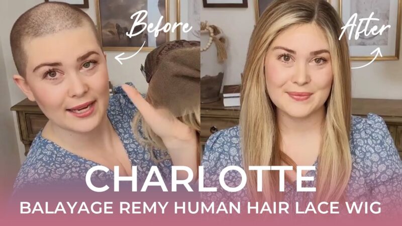 Human Hair Wig | How to style a balayage lace top human hair wig.💕