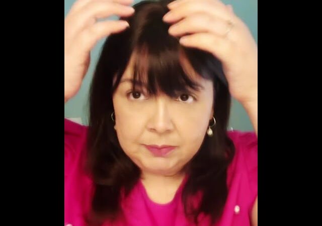 Add bangs and more hair by putting on my topper.💫 | Hair topper review