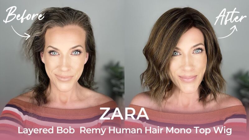 What Is New Hair Trend For Fall 2023 | Brown Balayage Bob Short Human Hair Wig With Ear Tabs #Zara