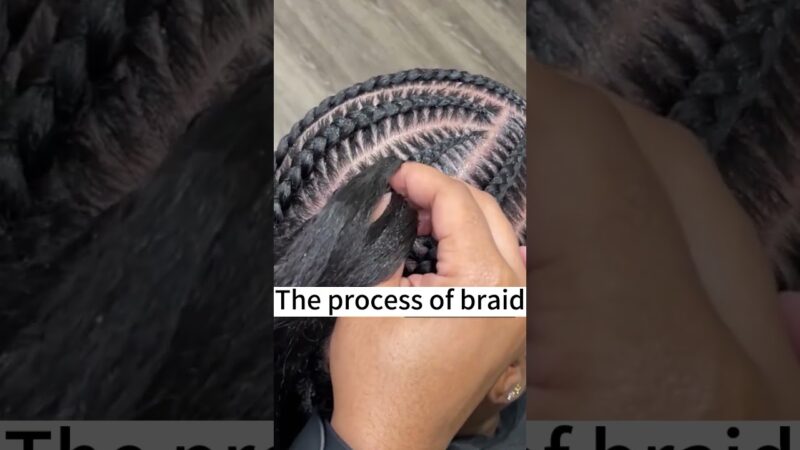 The process is really satisfying😍 Video From Tiktok: stylebyporchej #unice #braids #unicehair