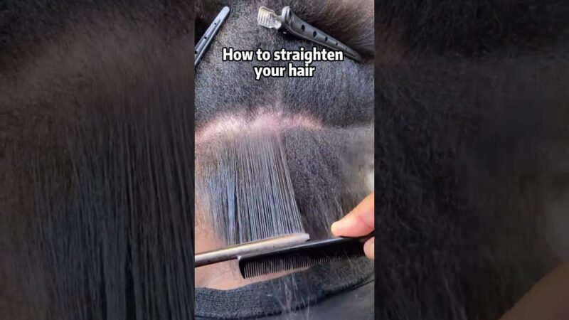 How to straighten your hair From@johnwgeorage #unice #unicehair #straight