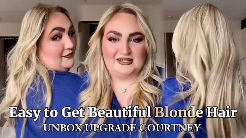 Who Can Say No to A Full Head of Blonde Hair | Upgrade Courtney Hair Topper