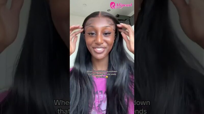 super long wig | buss down middle part style tutorial #alipearlhair #shorts