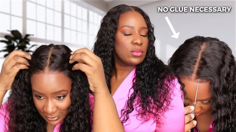 SUMMER READY WATER WAVE WIG 😍 Easy Glueless Wig Install | UNice Hair