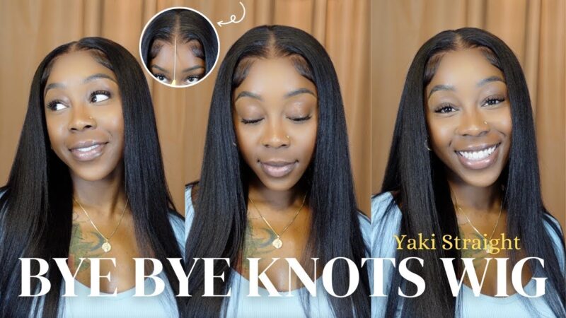 Most Natural Yaki Straight Glueless Wig From UNice Hair | PRE-cut, plucked && bleached