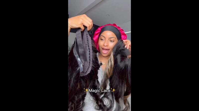 OMG!!! Look how amazing the Magic Lace Wig is! 🌐🎉🎨👗#UNiceMagicLaceWig #MagicLaceWig