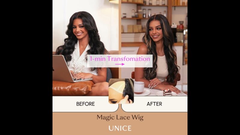 This is the future of wigs! 🔥1 Wig = N+ Styles 🔥 1Min to get a new wig! #unice #wigs