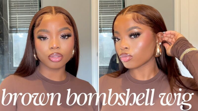 this is your sign to get a chocolate brown wig, install tutorial 😍 Toni Olaoye X Alipearl hair