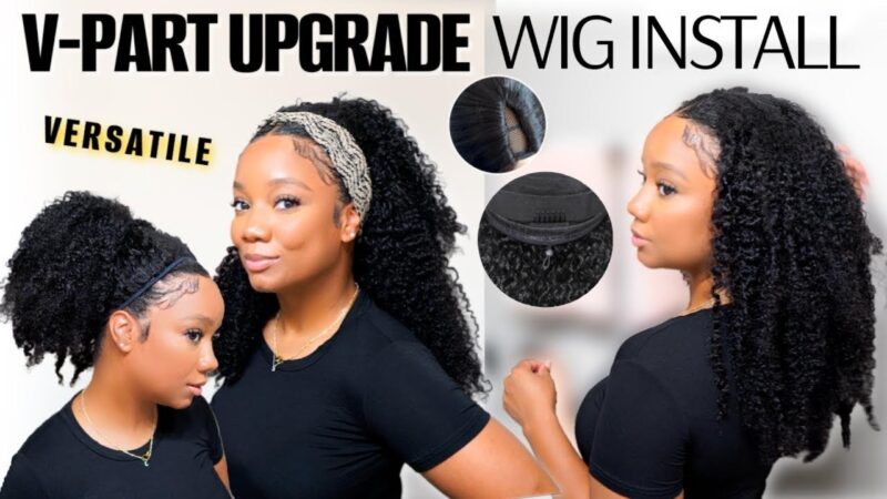 SUPER NATURAL🔥New V-PART Upgrade!!Drawstring&EasiContour&Magic V-line|UNICE HAIR