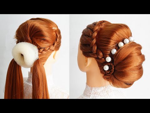 New Puff With Bun Hairstyle For Ladies – Cute And Easy Hairstyle