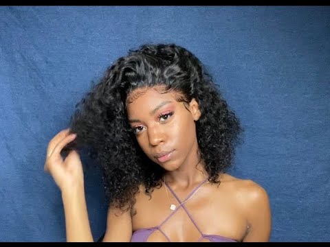 Glueless Brazilian Kinky Curly Lace Frontal Wig