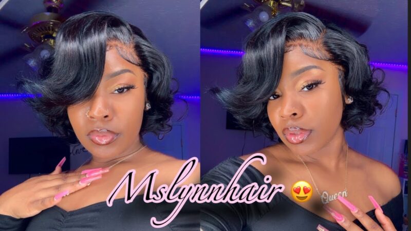 WATCH ME INSTALL 😍: BOMB 13×6 STRAIGHT Short WIG👀 ft.Mslynn Hair 💕