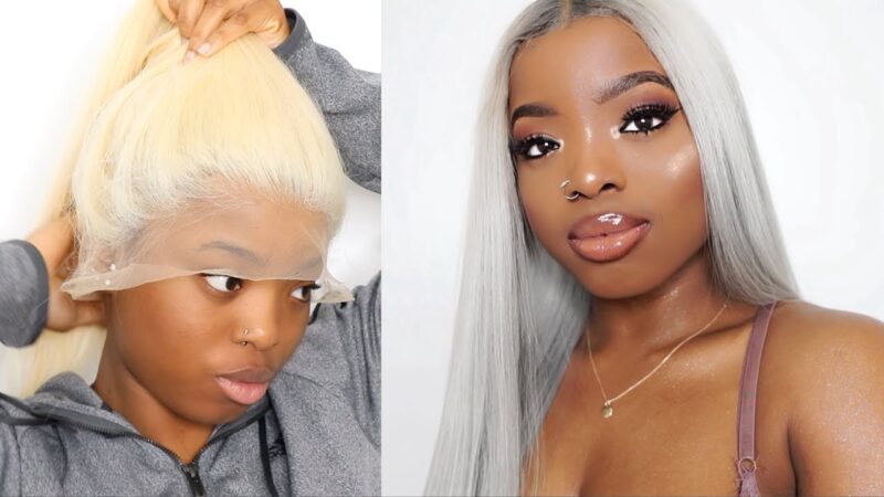 EASY DIY BLONDE 613 LACE FRONT WIG TRANSFORMATION ON BROWN SKIN || ft. Aliexpress Wiggins Hair