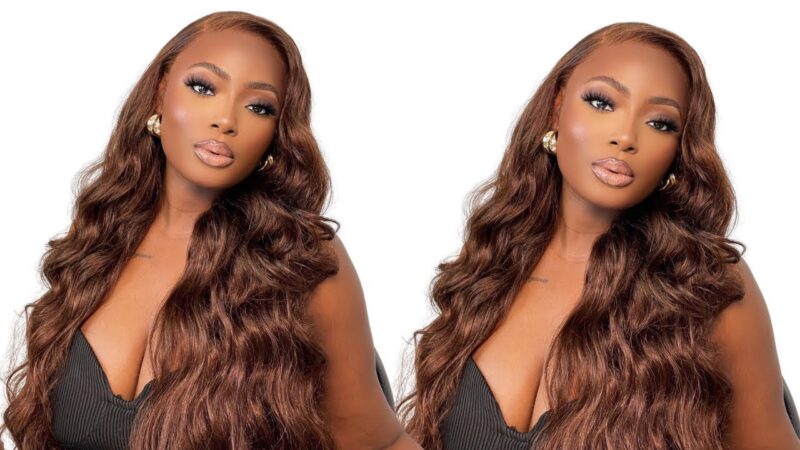 26INCH CHOCOLATE DARK BROWN WIG FOR FALL FT ALIPEARL 13X4 LACE FRONT WIG