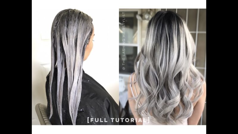 [FULL TUTORIAL] how to babylights balayage on black/dark hair + bleach wash + color melt tone