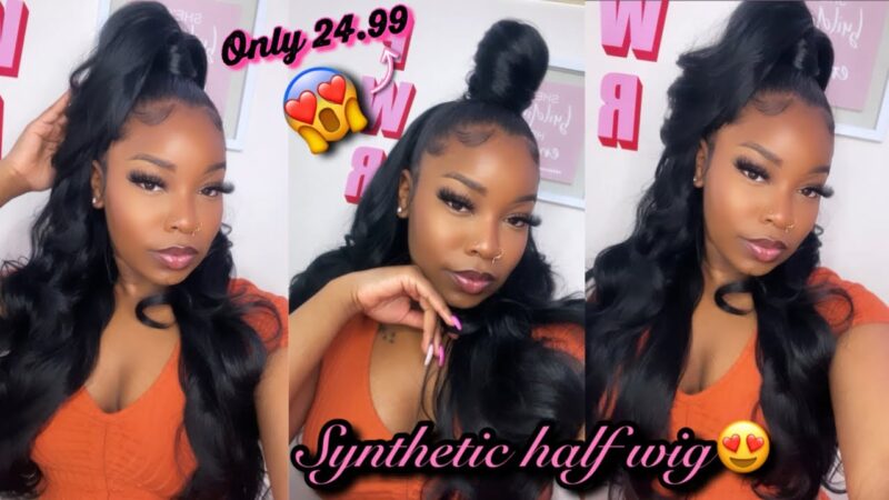 Sensational Half Wig N Pony Wrap Instant Up N Down UD 6😍|Affordable Synthetic Halfwig Ft.Samsbeauty