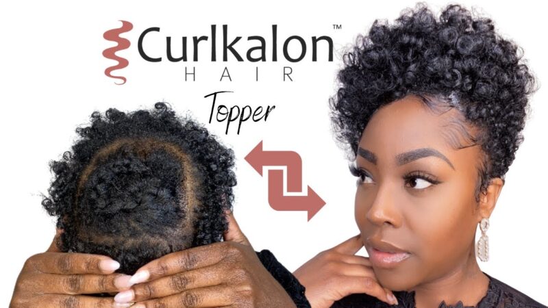 DIY Curlkalon Hair Topper for Tapered Cut | Crown Thinning Solutions