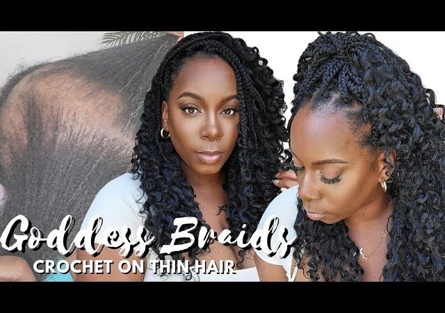 📢 BEST Crochet for THIN HAIR! 1hr Goddess Braids Install HACK 🚫 NO Tension NO Rubber Bands Toyotress