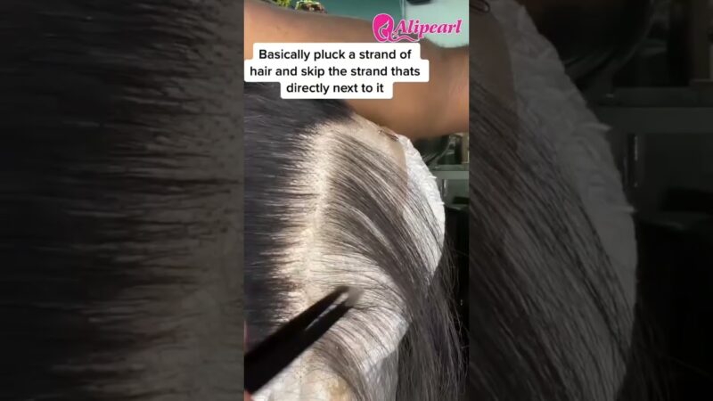 A wig install tip every day   Follow her to learn how to pluck ur wig ✨✨#wig