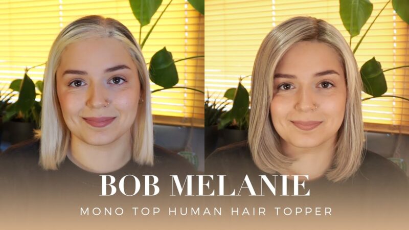 😍Blonde short hair topper for this summer. ✨Bob style & Pre-cut bangs. | Topper review