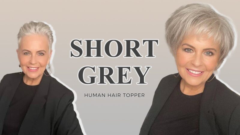 Unmatched Comfort, Unforgettable Style|Short Grey Human Hair Lace Front Topper Review