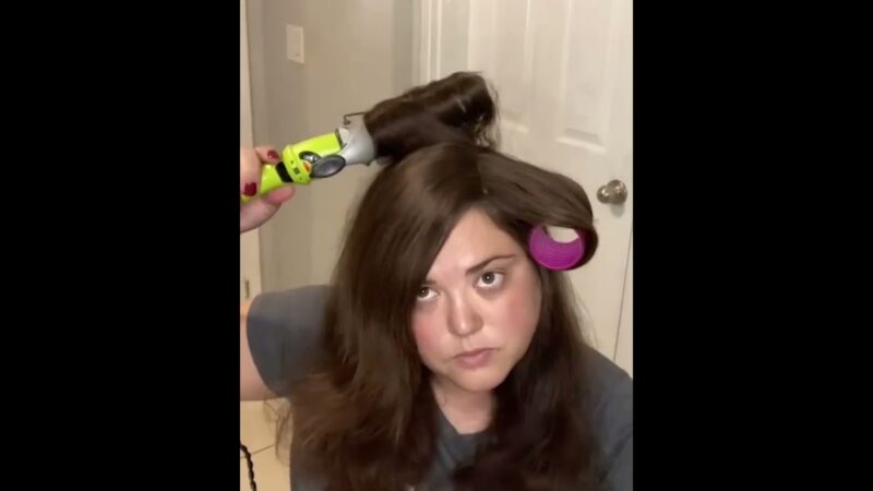 How to Use Roller to Style Your Hair Topper? #hairstyletutorial