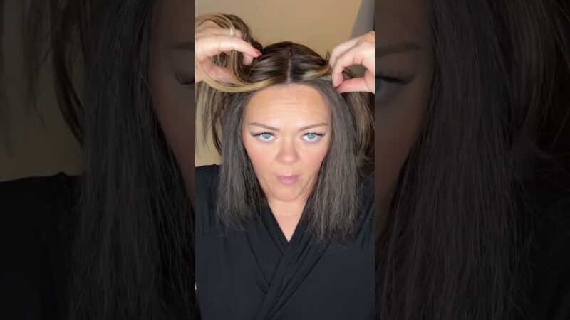 How I Style and Blend A Human Hair Topper