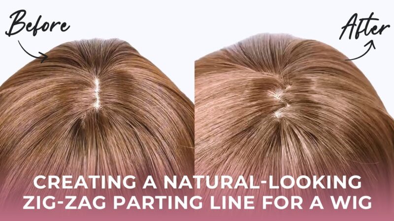 How to Create a Zig-zag Parting Line on Synthetic Wig