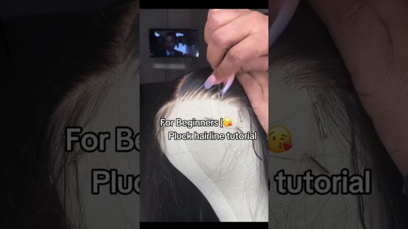 For beginner | pluck hairline tutorial🦋🎉🌸#unice #unicehair #unicesharing