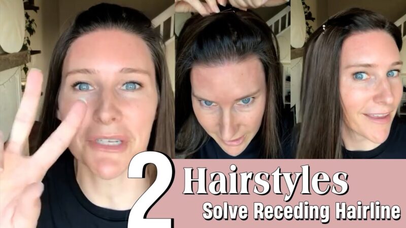 2 Hairstyles to Cover Receding Hairline with Hair Topper