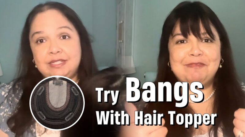 Try Bangs with Hair Topper | Hairstyle for Valentine’s Day