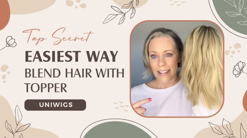 Easiest Way to Blend Hair Topper with Your Own Hair | Upgrade Courtney