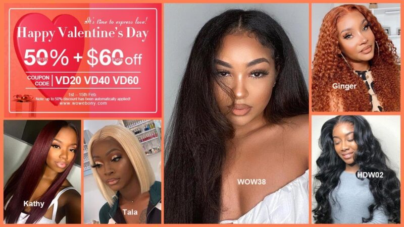 Fancy crimped wavy hair style full lace wig from WoWEbony, get yours for Valentine’s Day #hairstyle