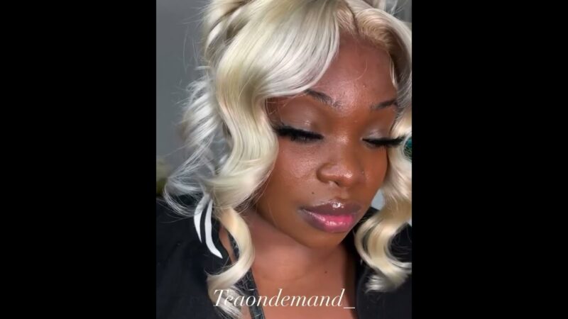 WoW, this install is flawless! Get nice and quality blonde hair full lace wig on WoWEbony #shorts