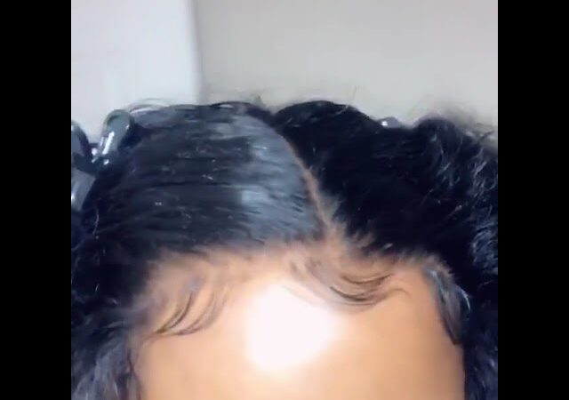 No glue or tape needed, glueless lace wig with natural 4C edge baby hair for you #shorts #wowebony