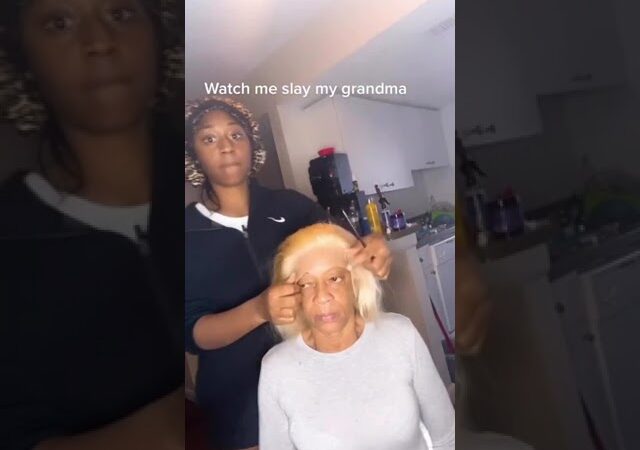 Slay grandma with a nice wig, tutorial for wig install for senior #wigs #hair #shorts #tutorial