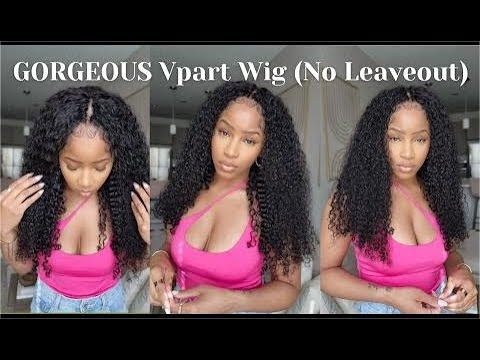 GORGEOUS Curly Vpart Wig (No Leaveout) | Vpart Wig Crochet Method | SharronReneé X AliPearl Hair