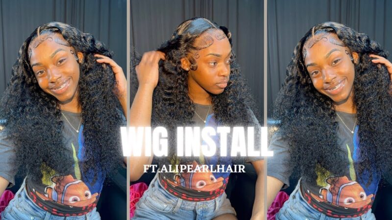 hair vlog: best deep wave wig install ft. Alipearl Hair