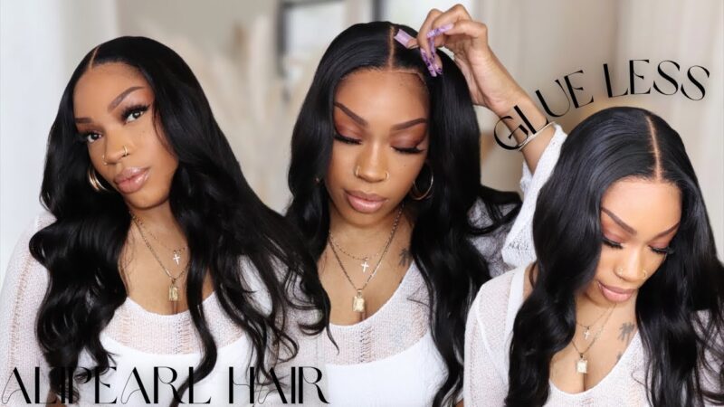 REAR & GO! 100% GLUELESS WIG For Beginners! No Skill Needed (Prepluck & Prebleach) Ft Alipearl Hair