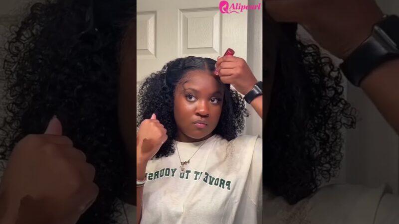 WATCH HER INSTALL REAL HAIR WIG!!! #alipearlhair #wigs