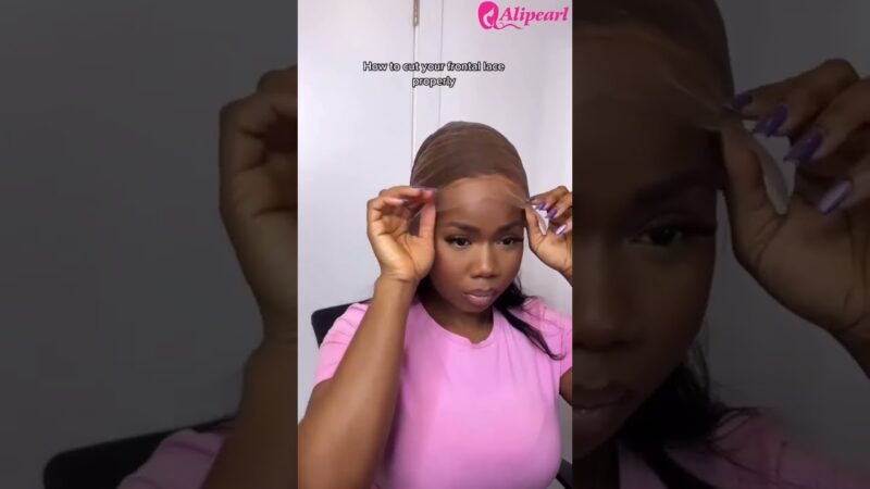 Tutorial: how to cut lace around ear!!   #alipearlhair #wigs