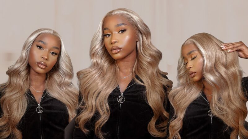 Milk Tea Brown Hair With Blonde Highlights Wig | Alipearl Hair x Zoë Nahabwe