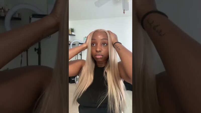 Stunning Hair Tutorial✨ Affordable Blonde Highlight Wig Quick Install #alipearlhair #shorts