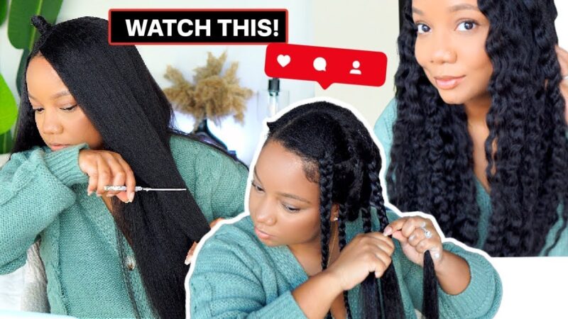 MUST SEE! 🔥 Beautiful Braidout On Natural Kinky Straight Vpart | Jai Marii X Alipearl Hair