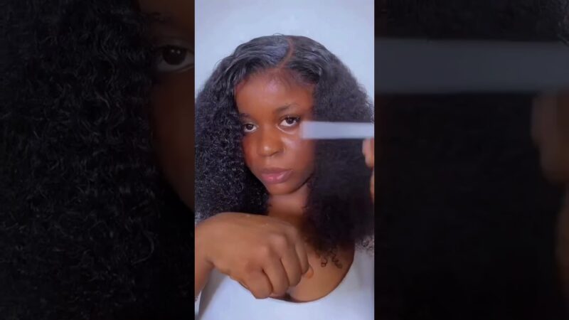 Honest Wig Review!!!😉Glueless Wig Install | Ready Go Kinky Curly Wig #alipearlhair  #shorts